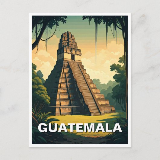 Tikal Guatemala Reisen Postkarte (Vorderseite)