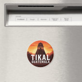 Tikal Guatemala Sunset Travel Magnet (In Situ (Geschirrspüler))