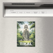 Tikal Guatemala Wassercolor Magnet (In Situ (Geschirrspüler))