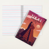 Tikal Nationalpark Guatemala Vintag Notizblock (Innen)