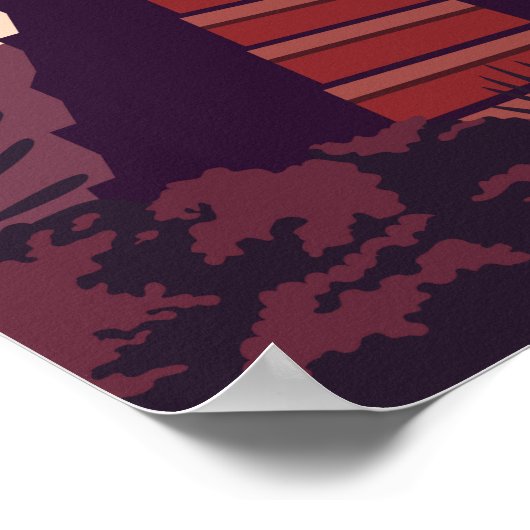 Tikal Nationalpark Guatemala Vintag Poster (Ecke)