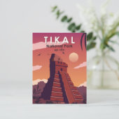 Tikal Nationalpark Guatemala Vintag Postkarte (Stehend Vorderseite)