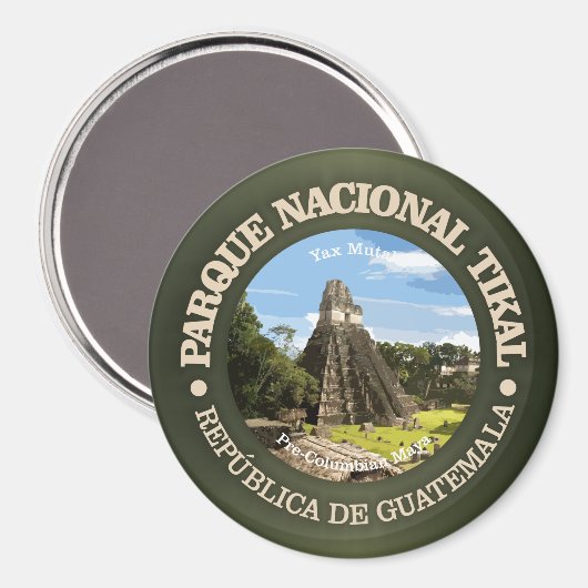 Tikal-Nationalpark Magnet (Vorderseite/Rückseite)