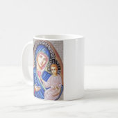 Tikhvin Wunder-arbeitende Ikone von göttlichem Kaffeetasse (Vorderseite Links)