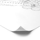 Tiki Adult Coloring Poster (Ecke)