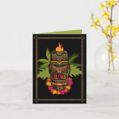 Tiki Aloha Karte (Gelbe Blume)