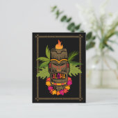 Tiki Aloha Postkarte (Stehend Vorderseite)