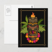 Tiki Aloha Postkarte (Vorne/Hinten)