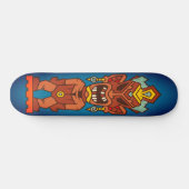 Tiki Angry Rotting Teeth Totem Skateboard (Horizontal)
