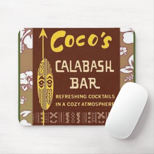Tiki Art - Cocos Calabash Bar Mousepad (Mit Mouse)