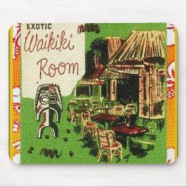 Tiki Art - Exotic Waikiki Room Mousepad