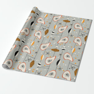 Tiki Atomic Wrapping Paper der Mitte des Jahrhunde Geschenkpapier