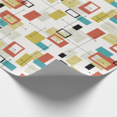 Tiki Atomic Wrapping Paper der Mitte des Jahrhunde Geschenkpapier (Ecke)