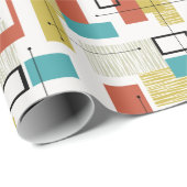 Tiki Atomic Wrapping Paper der Mitte des Jahrhunde Geschenkpapier (Rolleneckpunkt)
