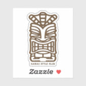 TIKI AUFKLEBER (Blatt)