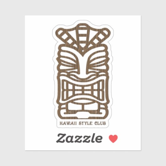 TIKI AUFKLEBER (Blatt)