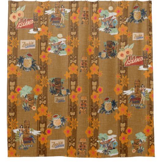 Tiki Bad-Duschvorhang Duschvorhang (Vorderseite)