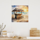 Tiki Bar - 3 - Poster (Küche)