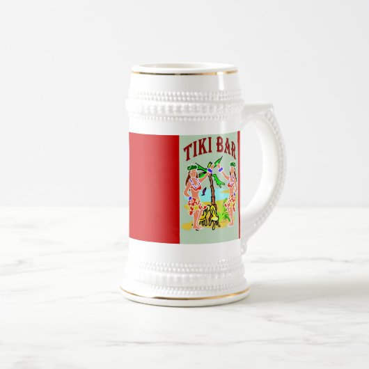 Tiki Bar Bierglas (VorderseiteRechts)
