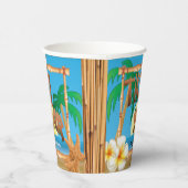 Tiki Bar Design - Personalisieren Pappbecher (Rechts)