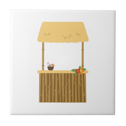 Tiki-Bar Fliese (Vorderseite)