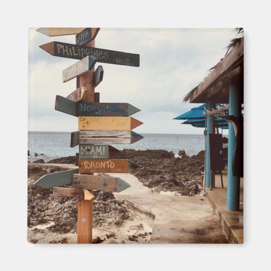 "Tiki Bar" Fotografie Magnet (Vorne)