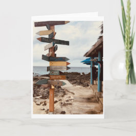 "Tiki Bar" Fotografy Greeting Card Karte