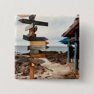 "Tiki Bar" Fototasten von Willowcatdesigns Button