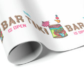 Tiki Bar Geschenkpapier (Rolleneckpunkt)