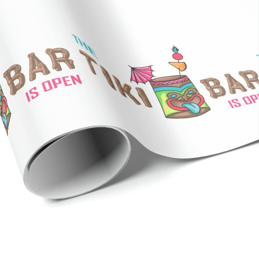 Tiki Bar Geschenkpapier (Rolleneckpunkt)