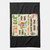 Tiki Bar Geschirrtuch (Vertikal)