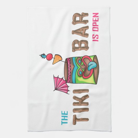 Tiki Bar Geschirrtuch (Vertikal)