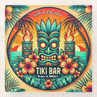 Tiki Bar Glass Untersetzer