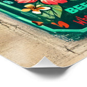Tiki Bar Glossy Poster (Ecke)