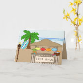 Tiki Bar Greeting Cards Karte (Gelbe Blume)