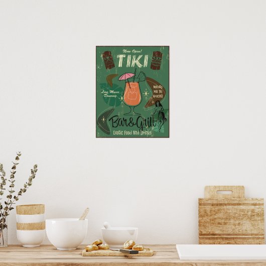 Tiki Bar&Grill Poster (Küche)