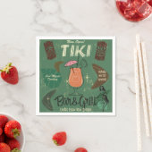 Tiki Bar&Grill Retro Cocktail Napkins Serviette (Beispiel)