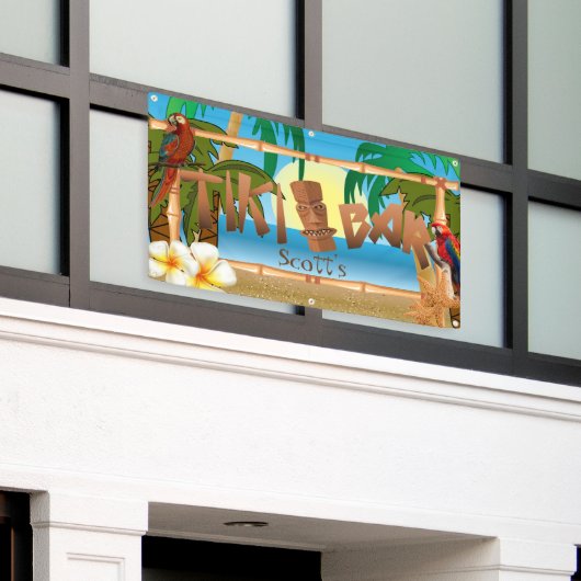 Tiki Bar im Paradies Banner (Äußeres Gebäude)