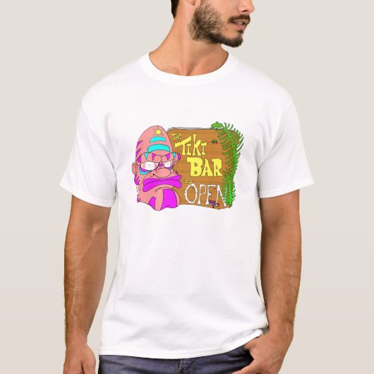 Tiki Bar is OPEN T-Shirt (Vorderseite)