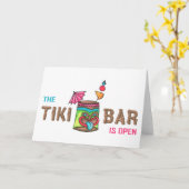 Tiki Bar Karte (Gelbe Blume)