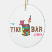 Tiki Bar Keramik Ornament (Links)