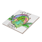 Tiki Bar Lizard Fliese (Seite)