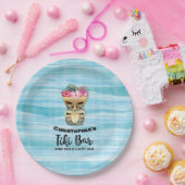 Tiki Bar Mit Monogramm Party Napkins Pappteller (Party)