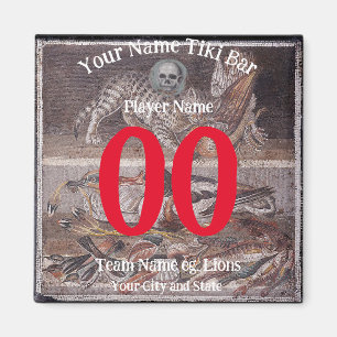 Tiki Bar number name city Staat Slogan Magnet