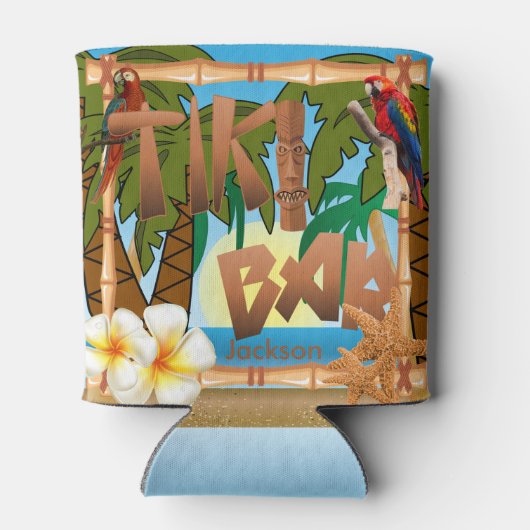 Tiki Bar Party Dosenkühler (Rückseite)
