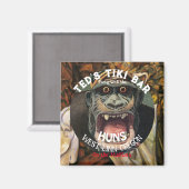 Tiki Bar Party mit den HUNS auf den Mudflats Magnet (Vorderseite/Rückseite)