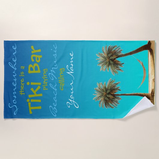 Tiki Bar Plush Extra Grosses Badetuch (Vorderseite)