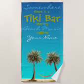 Tiki Bar Plush Extra Grosses Badetuch (Vorderseite)