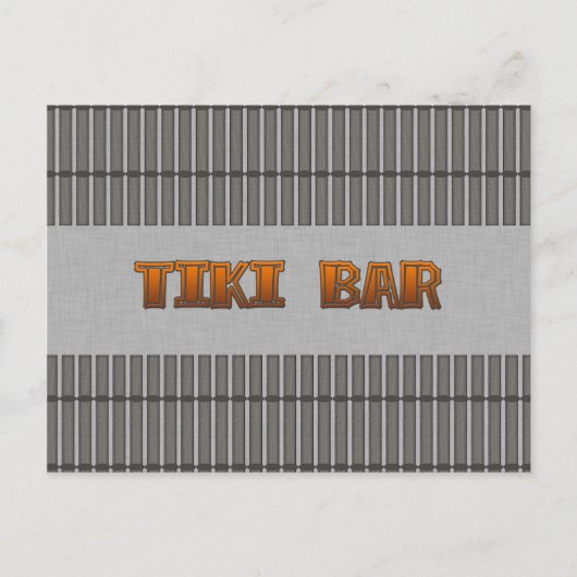 Tiki Bar Postkarte (Vorderseite)
