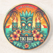 Tiki Bar Sandstone Untersetzer (Vorne)